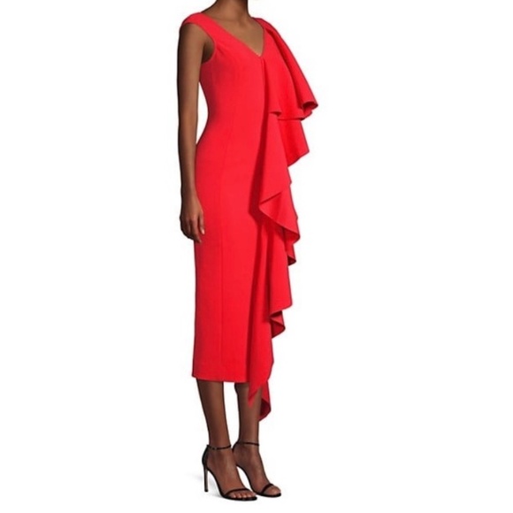Solace London Red Alora dress - Picture 3 of 5